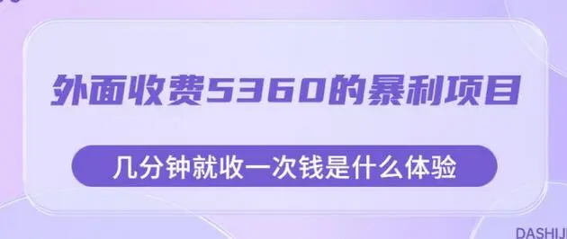 5360元的项目揭秘:每分钟收费,这种体验你能接受吗? - 塑业网
