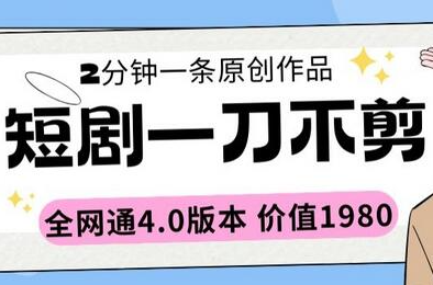 2024短剧元年揭秘：2分钟创造奇迹，全网通4.0版价值1980 - 塑业网