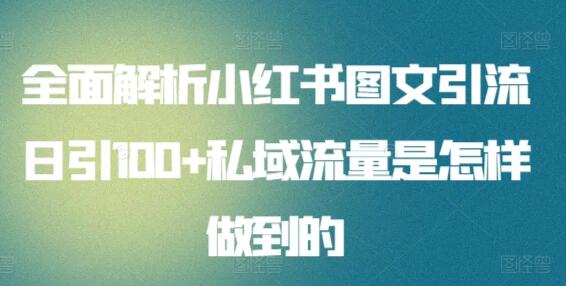 全面解析小红书图文引流日引100+私域流量是怎样做到的【揭秘】 - 塑业网