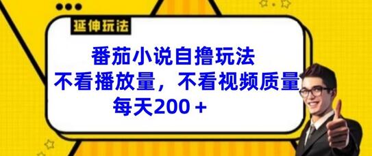 番茄小说自撸玩法，不看播放量，不看视频质量，每天200+【揭秘】 - 塑业网