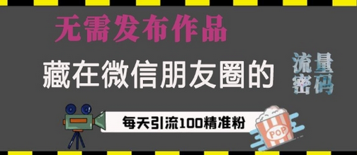 藏在微信朋友圈的流量密码，无需发布作品，单日引流100+精准创业粉【揭秘】 - 塑业网