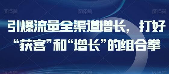 引爆流量全渠道增长，打好“获客”和“增长”的组合拳 - 塑业网